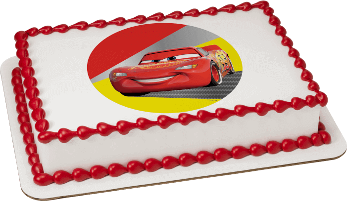 Disney and Pixar Cars Lightning McQueen | Personalized Edible Image® by ...