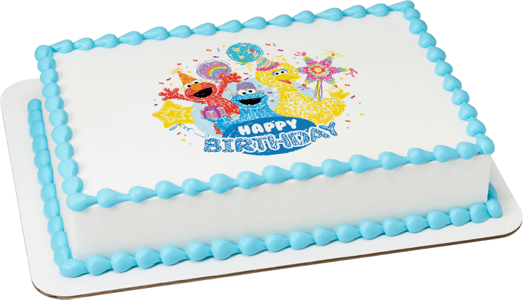 Sesame Street Happy Birthday | Personalized Edible Image® by PhotoCake